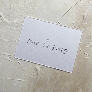 Karte Mr & Mrs | Hochzeit