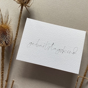 Karte | Geburtstagskind | Geburtstagskarte | Glückwunsche | schlichte Karte zum Geburtstag | neutrale Glückwunschkarte | minimalistisch