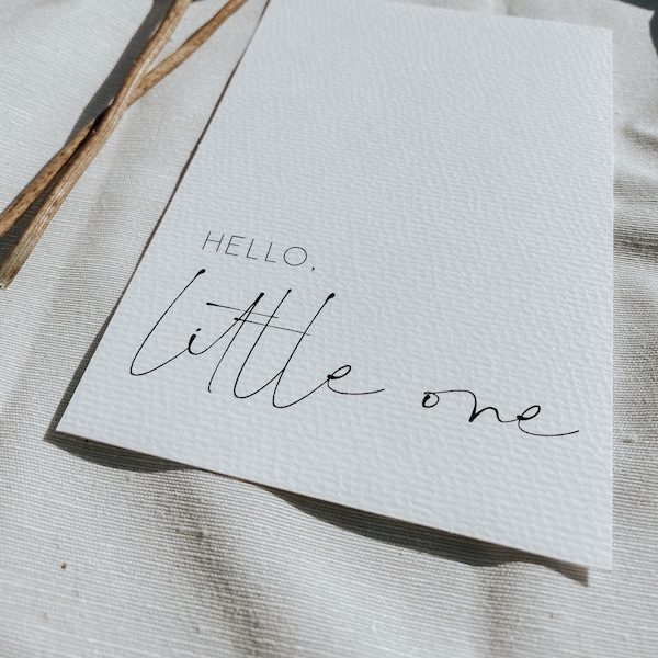 Karte Geburt | Hello, little one