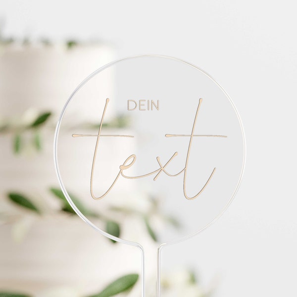 Cake Topper Personalisiert Wunschtext individuell | PERSONALISIERBAR | WUNSCHTEXT