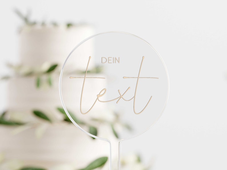 Cake Topper Personalisiert Wunschtext individuell PERSONALISIERBAR WUNSCHTEXT Bild 1