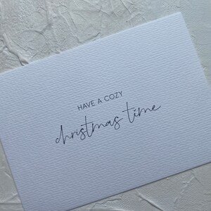 Karte | Have a Cozy Christmas Time | Karte Weihnachten | Geschenkidee | Weihnachtsgrüße | minimalistische Weihnachtskarte