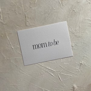 Karte mom to be | Glückwunschkarte Schwangerschaft Baby