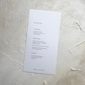 Hochzeit Menükarte | Hochzeitspapeterie | FOUR