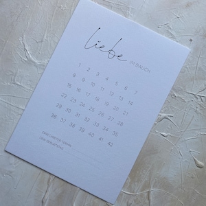 Babycountdown neutral | Liebe im Bauch