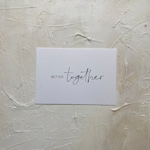 Karte Liebe better together