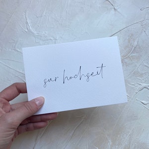 Karte zur Hochzeit Postkarte Klappkarte