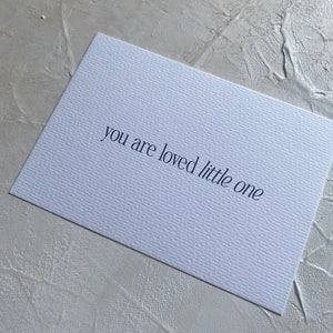Karte zur Geburt | Du bist geliebt | You are so loved