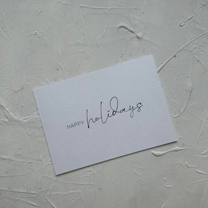 Weihnachtskarte Happy Holidays | moderne Weihnachtskarten | Weihnachten Postkarte