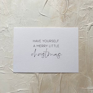 Karte | have yourself a merry little christmas | Weihnachtskarte | Grußkarte Weihnachten | Weihnachtsgrüße | Geschenkidee | Postkarte