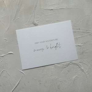 Weihnachtskarte May your holidays be merry & bright