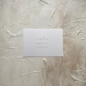 Postkarte Liebe Ewig Dein
