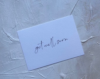 Karte Get Well Soon | Gute Besserung | Genesungswünsche | Postkarte