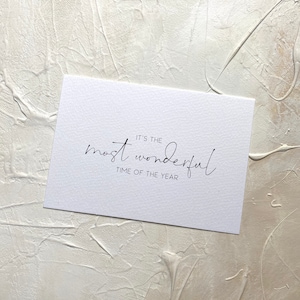 Karte | it's the most wonderful time of the year | Karte Weihnachten | Geschenkidee | Weihnachtsgrüße | minimalistische Weihnachtskarte