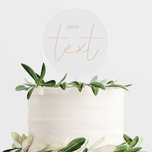 Cake Topper Personalisiert Wunschtext individuell PERSONALISIERBAR WUNSCHTEXT Bild 2