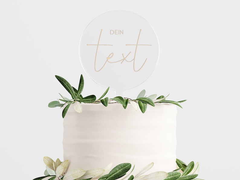 Cake Topper Personalisiert Wunschtext individuell PERSONALISIERBAR WUNSCHTEXT Bild 2