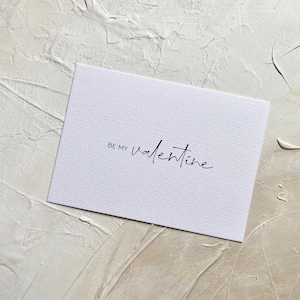 Valentinstagskarte Be My Valentine | Karte Liebe