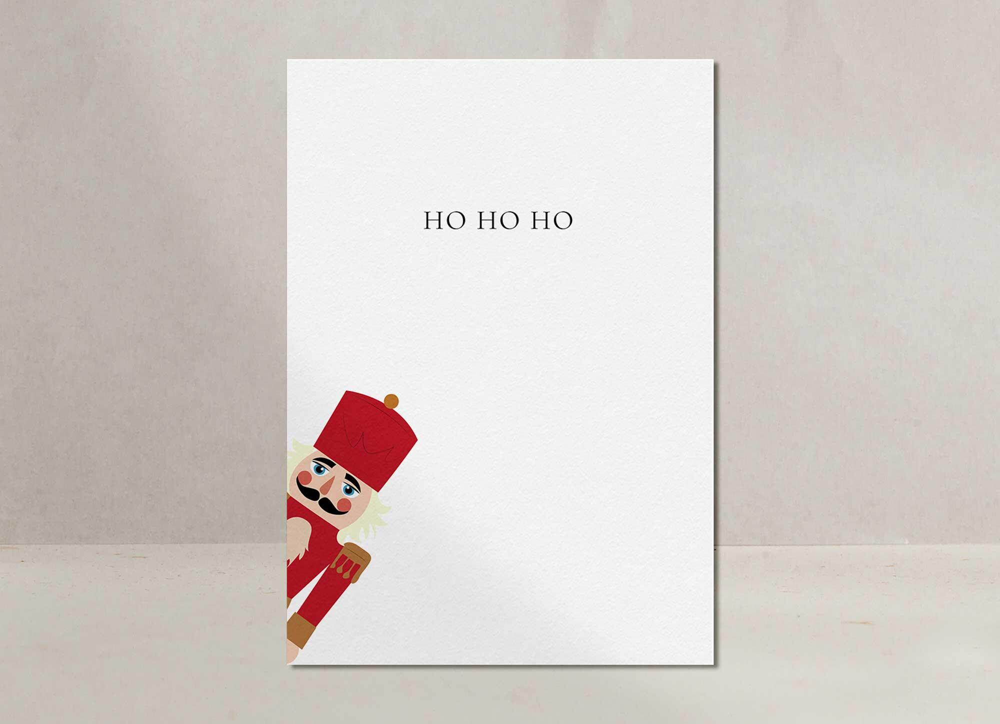 Brainbox Candy Weihnachtskarte „Put The Ho In Ho Ho Ho“ – Witzig, Nachhaltig, Inkl. Rotem Umschlag