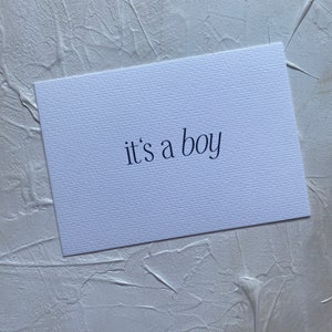 Karte Baby Geschlecht Verkünden | It's a Boy