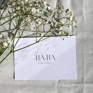Karte | Mama, du bist wunderbar | Karte zum Muttertag | Muttertagsgrüße | Muttertagskarte schlicht | Geschenkidee Mama | Karte für Mama