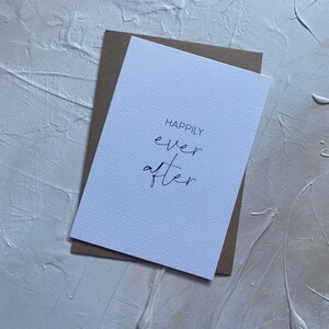 Karte zur Hochzeit Postkarte Klappkarte | happily ever after
