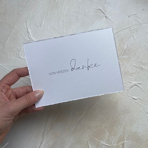 Karte Danke von Herzen