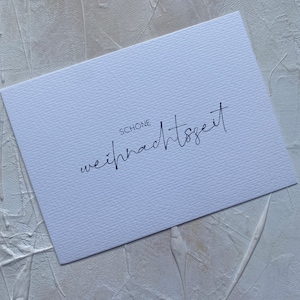 Karte Weihnachtszeit | moderne Weihnachtskarten | Weihnachten Postkarte