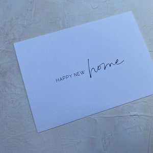 Karte zum Einzug | happy new home