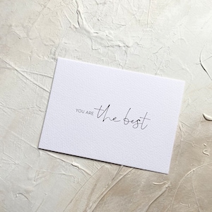 Karte Liebe Freundschaft | You Are the Best