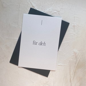 Karte für dich | Dankeskarte Geburtstagskarte