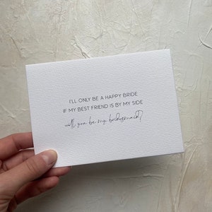 Karte Brautjungfer fragen | Brautjungfer Proposal | Geschenk Brautjungfer | Postkarte