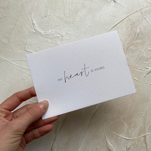 Karte Liebe My Heart is Yours | Valentinstag