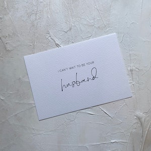 Karte can't wait to marry you | Karte an Braut am Hochzeitstag | für meine Braut