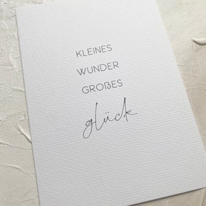 Karte Geburt Schwangerschaft | großes Glück