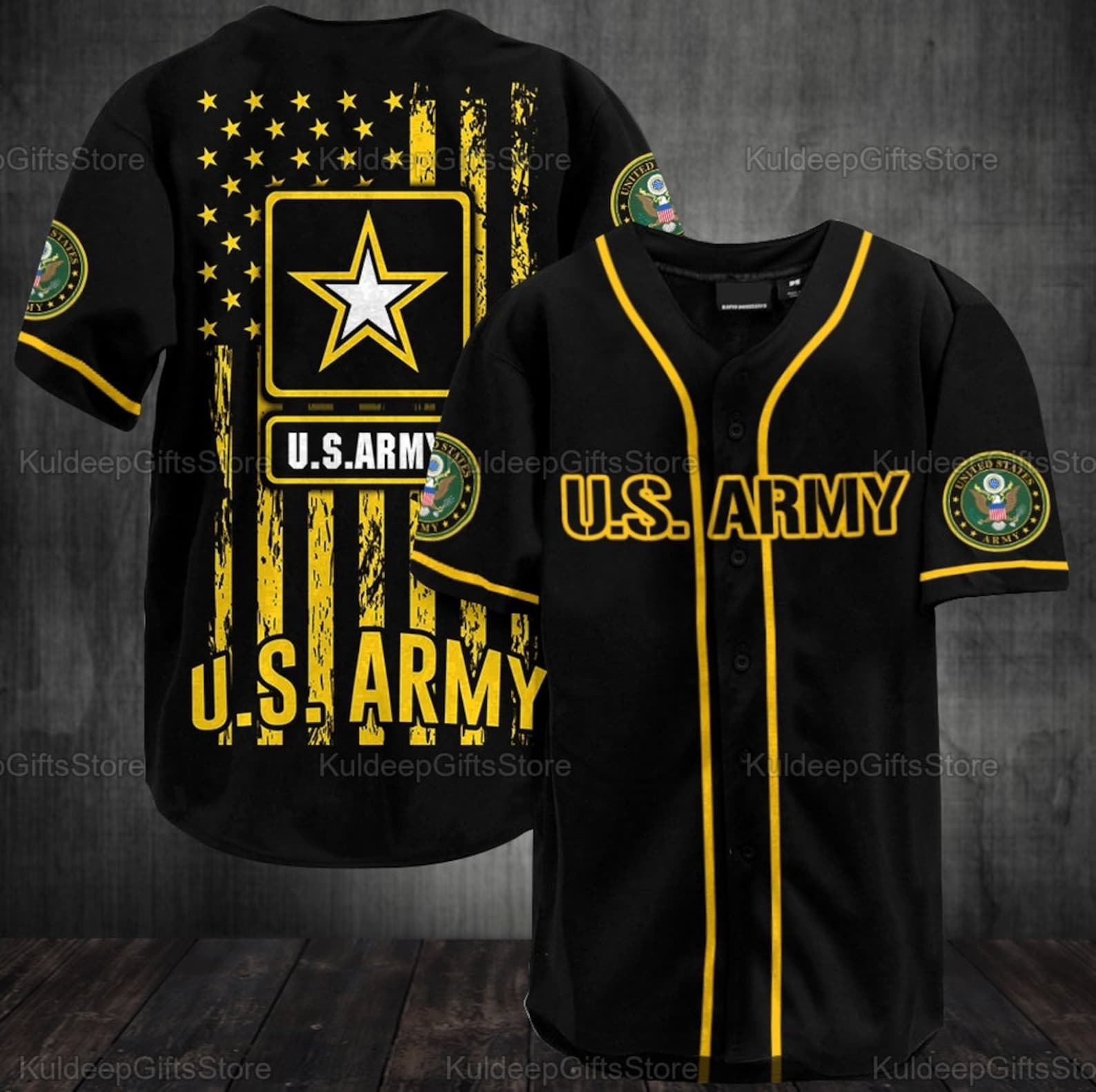 U.S Army Baseball Jersey Military U.S Flag Baseball Shirts | Etsy