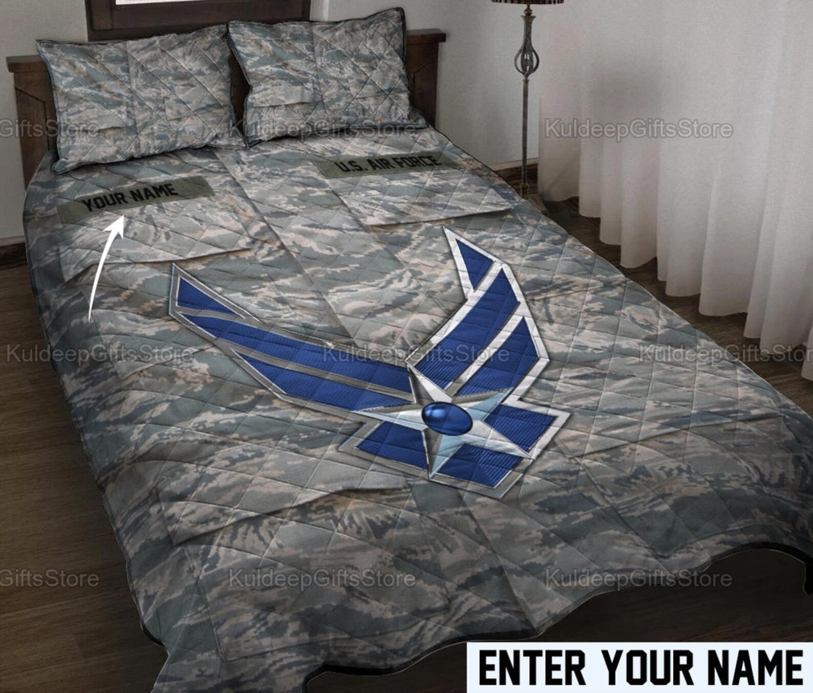 Personalized U.S Army Uniform Bedding Sets Military Bedding Etsy