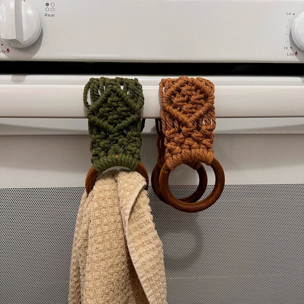 Macrame Towel Holder Etsy