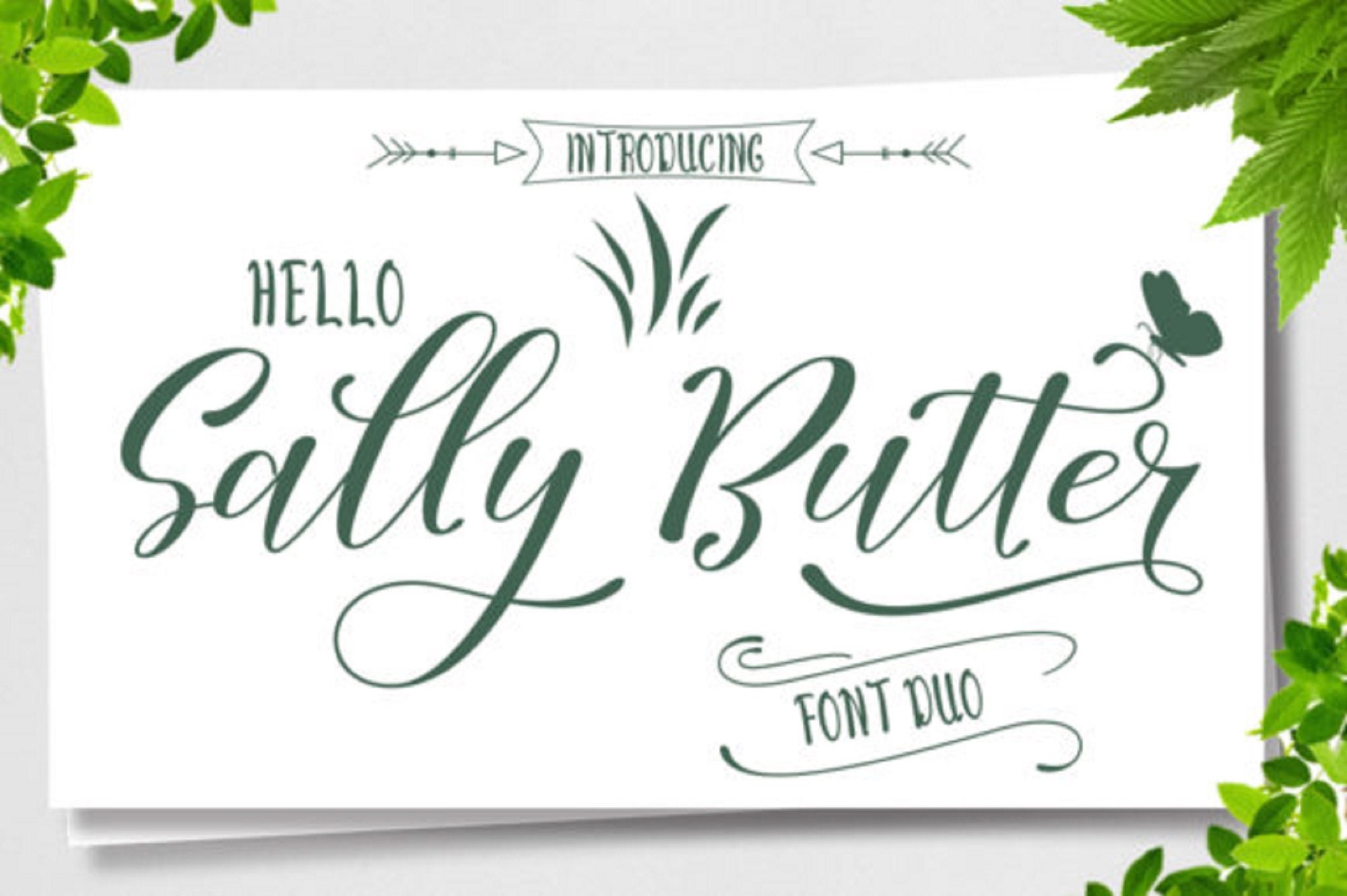 Font Bundle Caligrafía Script Font with Tails Hello Honey Etsy