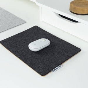 Mauspad - Wolle und Kork, Filz und Kork-Mauspad, antimikrobielle Merinowolle Mauspad, rutschfestes Mousepad, Kollegen Geschenk - Made in Canada
