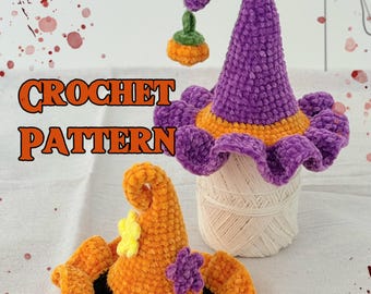 Crochet Wizard Hat Pattern, Easy Beginner Witch Hat, Pet Costume (Digital Download)