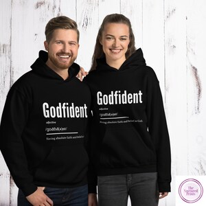 Unisex Hoodie, Faith Clothing, Godfident Hoodie, Women&#39;s Clothing, Men&#39;s Clothing, Godfident