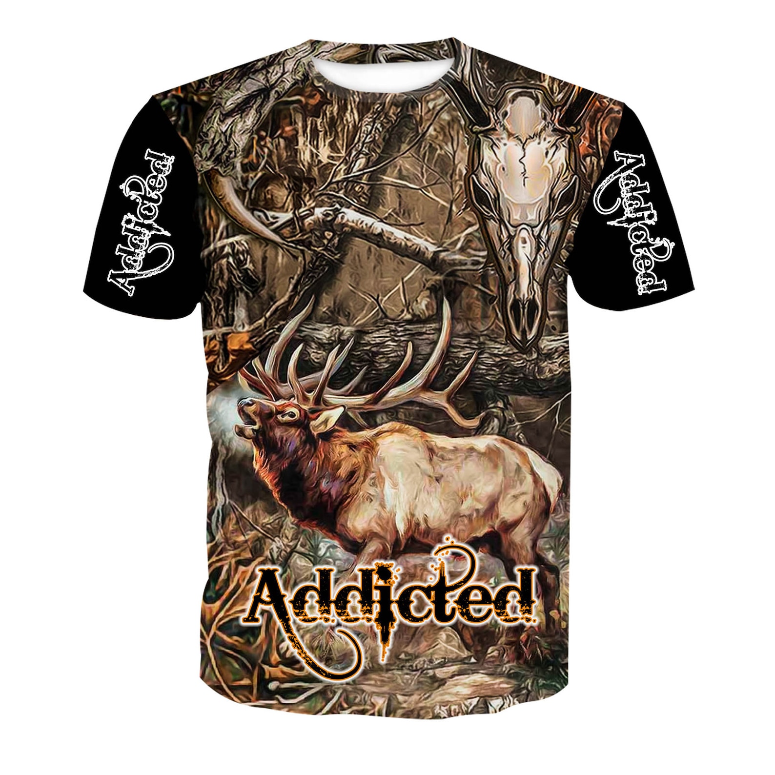 Screaming Deer Hunt T-shirt Elk T Shirt Men Hunting Shirt | Etsy