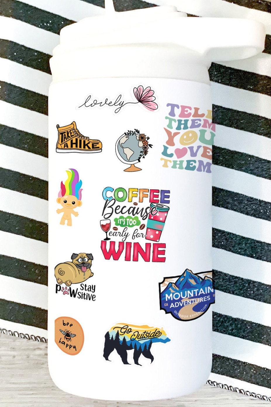 Mental Health Stickers Pack Water Bottle Stickers Laptop - Etsy
