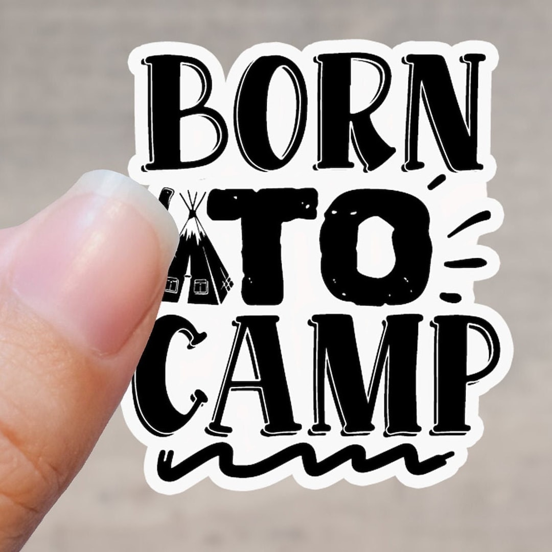 Outdoorsy Stickers, Water Bottle Sticker, Laptop Sticker, Bullet