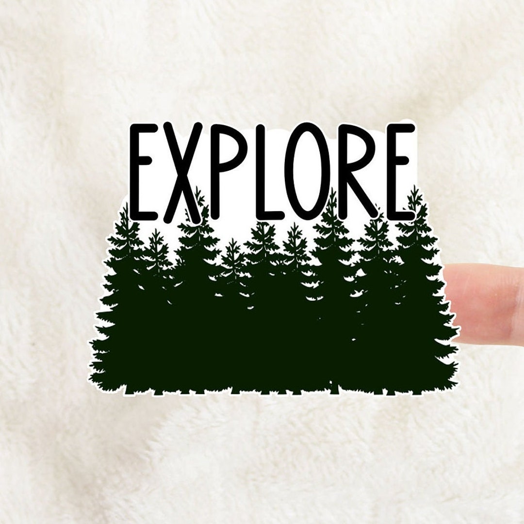 Go Explore Sticker Explore Sticker | Adventure Vinyl Decal | Waterproof Water Bottle ...