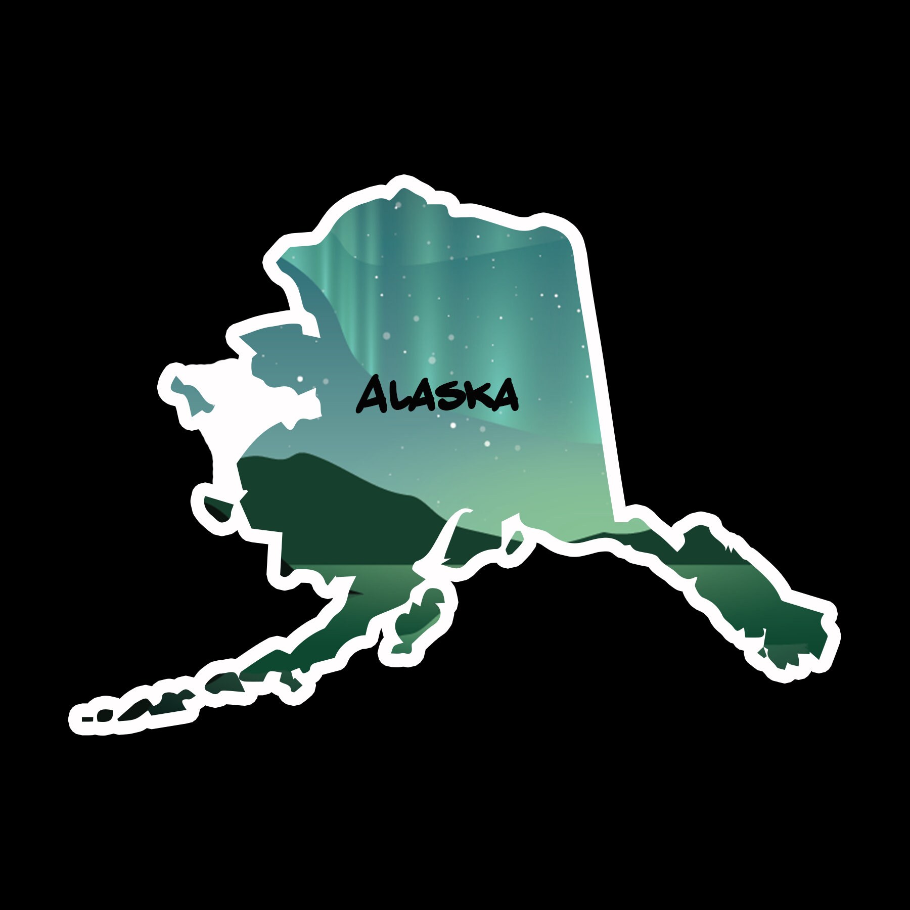 Alaska Vinyl Sticker, Cute Stickers, Hydroflask Sticker, Laptop Sticker ...