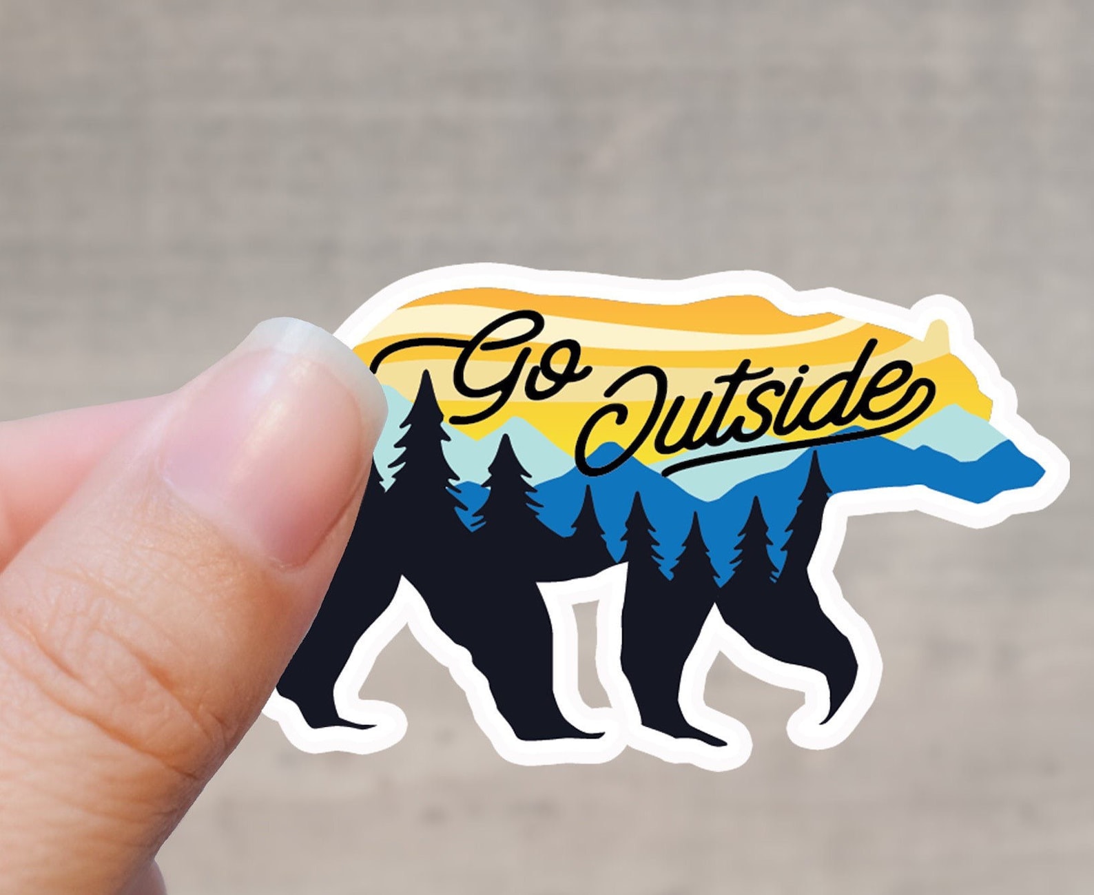 Outdoor Sticker Pack Outdoorsy Sticker Camping Sticker Etsy