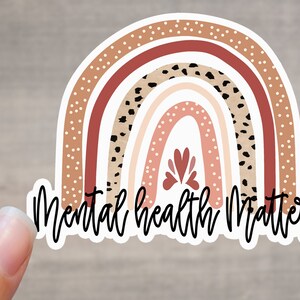 Mental Health Matters, Boho Sticker,  Vinyl Sticker, Laptop Sticker, Cute Sticker