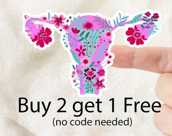 Uterus Sticker, Womens Reproductive Rights, Feminist Sticker, Women Empowerment, Pro-choice sticker, Vinyl Sticker