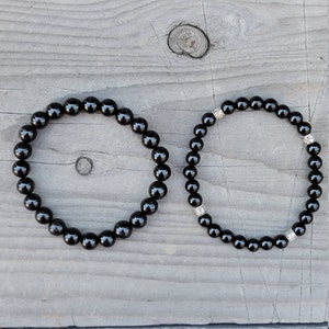 Energy Protection, Black Tourmaline, Empath Bracelet, Men Bracelet, Woman Bracelet, Gemstone Bracelet, Gift for Him